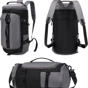 NEW! Lightweight Convertible Duffle/Tote/Backpack w/Detachable Strap